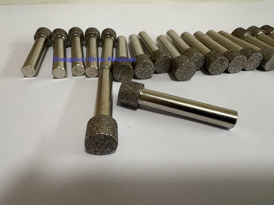 Trzpienie szlifierskie CBN 6mm z powłoką galwaniczną do szlifowania wewnętrznego i gratowania
