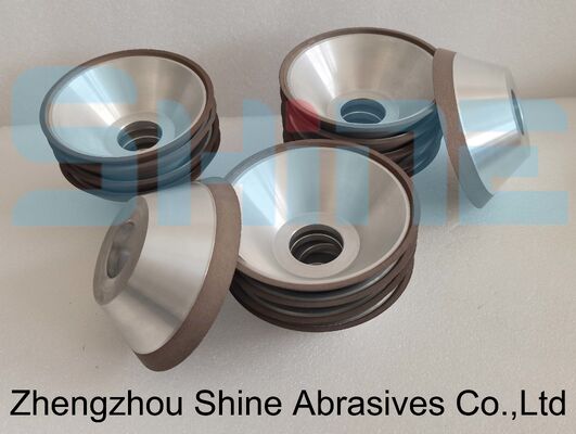 6A2 Związek z żywicą Koło kubka diamentowego 100mm D151 Grit Glass Edge Grinding RoHS Compliant Manufacturing